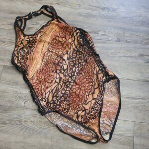 Mainstream Snakeskin Print One-piece Bathing Suit